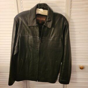 Outbrook Black Leather Jacket